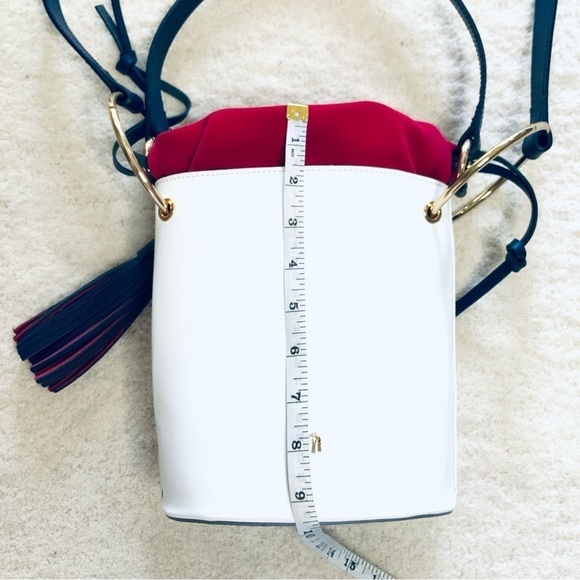 Petusco Heritage White Multi Drawstring Bucket Bag - Picture 5 of 8